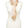 Christine Laure Foulards|Accessoires*Foulard camel feuillages