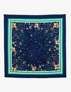 Christine Laure Foulards|Accessoires*Foulard carré plissé bleu