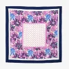Christine Laure Foulards|Accessoires*Foulard carré rose plissé