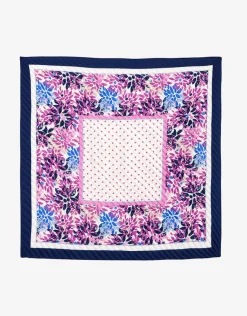 Christine Laure Foulards|Accessoires*Foulard carré rose plissé