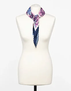 Christine Laure Foulards|Accessoires*Foulard carré rose plissé
