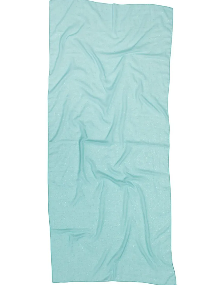 Christine Laure Foulards|Accessoires*Foulard cyan paillettes