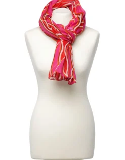 Christine Laure Foulards|Accessoires*Foulard imprimé fuchsia