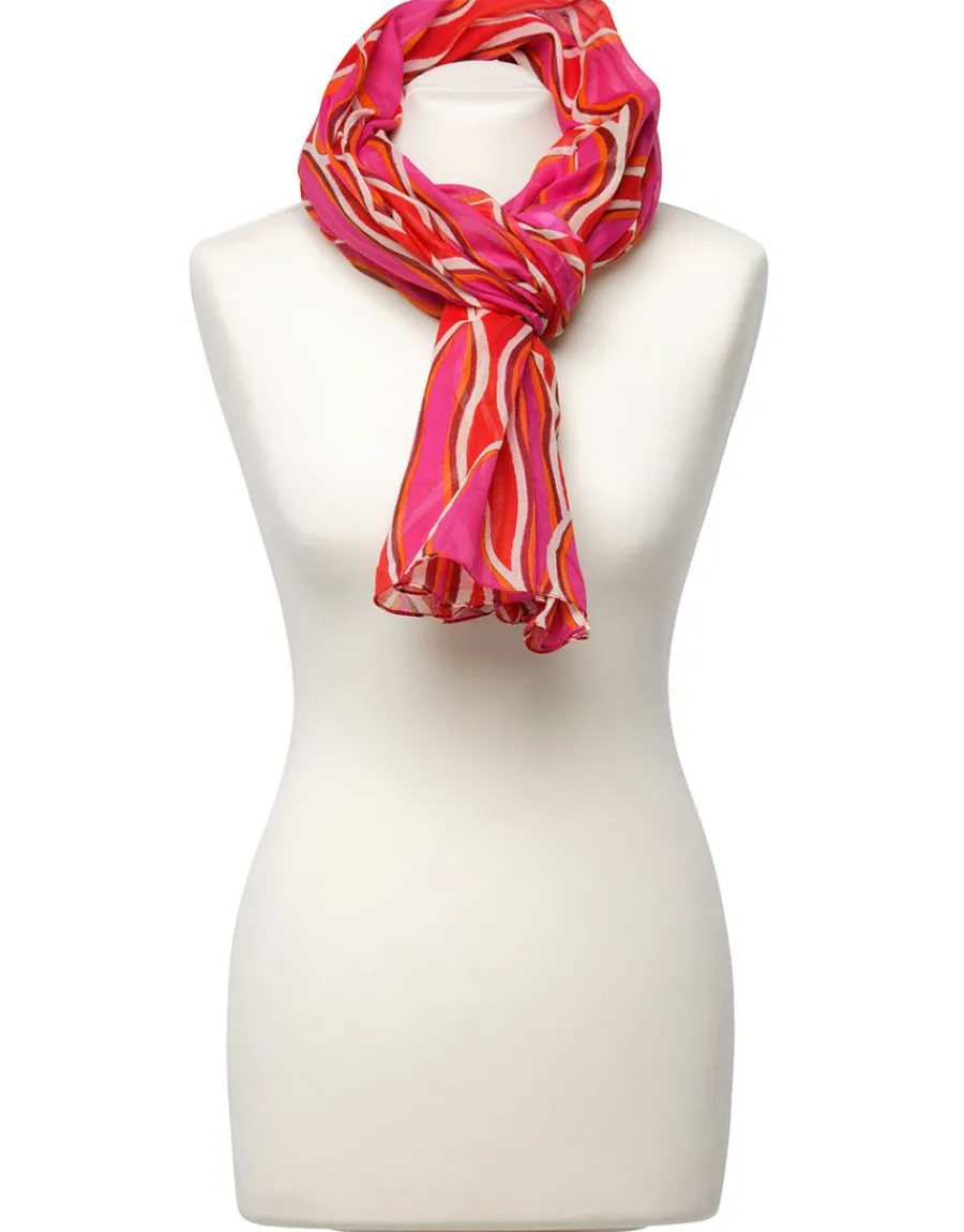Christine Laure Foulards|Accessoires*Foulard imprimé fuchsia
