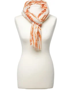 Christine Laure Foulards|Accessoires*Foulard imprimé orange
