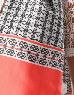 Christine Laure Foulards|Accessoires*Foulard imprimé orange