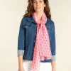 Christine Laure Foulards|Accessoires*Foulard imprimé rose
