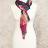 Christine Laure Foulards|Accessoires*Foulard imprimé rose noir