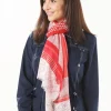 Christine Laure Foulards|Accessoires*Foulard imprimé rouge