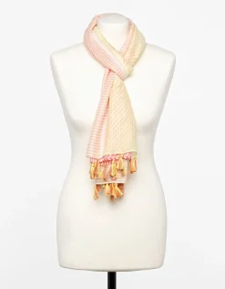 Christine Laure Foulards|Accessoires*Foulard jaune à rayures