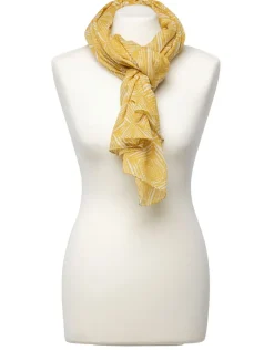 Christine Laure Foulards|Accessoires*Foulard jaune imprimé