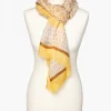 Christine Laure Foulards|Accessoires*Foulard jaune imprimé