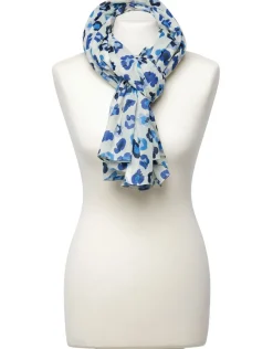 Christine Laure Foulards|Accessoires*Foulard léopard bleu