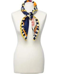 Christine Laure Foulards|Accessoires*Foulard marine imprimé
