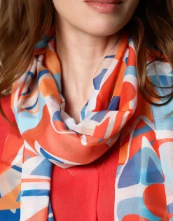 Christine Laure Foulards|Accessoires*Foulard motif orange