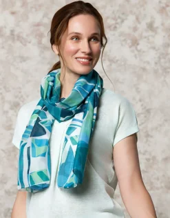 Christine Laure Foulards|Accessoires*Foulard motif vert