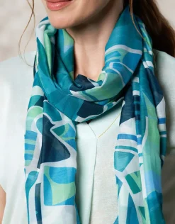 Christine Laure Foulards|Accessoires*Foulard motif vert