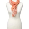 Christine Laure Foulards|Accessoires*Foulard rayé orange