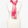 Christine Laure Foulards|Accessoires*Foulard rose imprimé