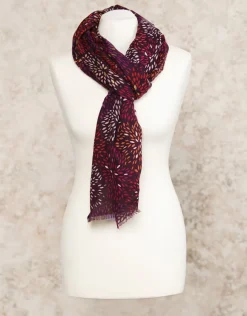 Christine Laure Foulards|Accessoires*Foulard rose imprimé