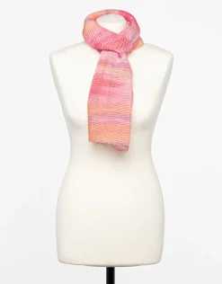 Christine Laure Foulards|Accessoires*Foulard rose plissé