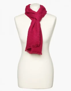 Christine Laure Foulards|Accessoires*Foulard rose plissé