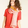 Christine Laure Foulards|Accessoires*Foulard rose plissé