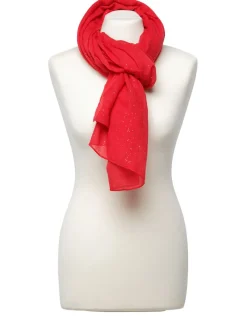 Christine Laure Foulards|Accessoires*Foulard rouge paillettes