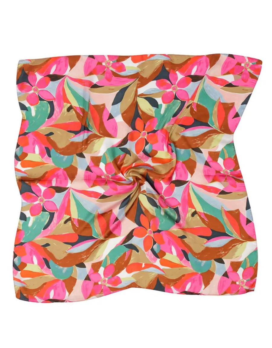 Christine Laure Foulards|Accessoires*Foulard satiné fleuri