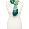 Christine Laure Foulards|Accessoires*Foulard vert à motifs