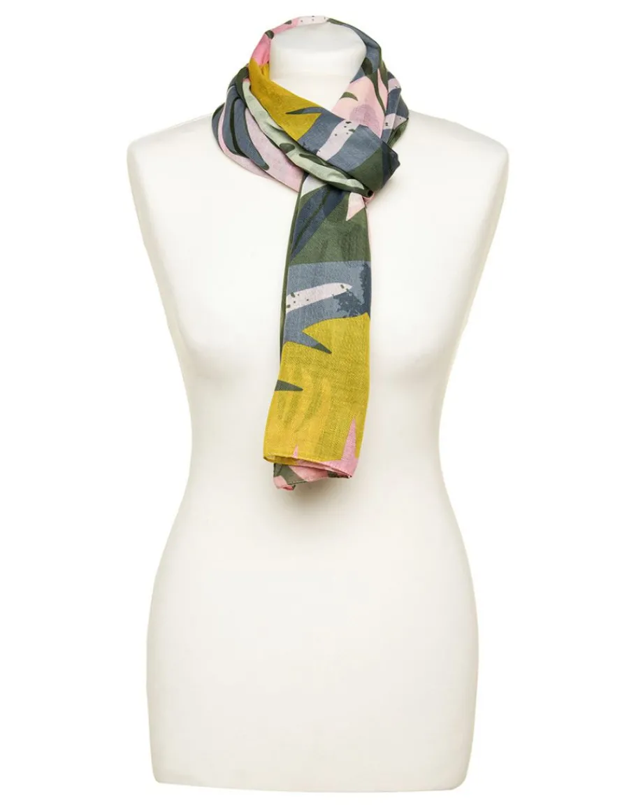 Christine Laure Foulards|Accessoires*Foulard vert imprimé