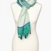 Christine Laure Foulards|Accessoires*Foulard vert imprimé