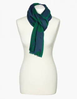 Christine Laure Accessoires|Foulards*Foulard vert imprimé