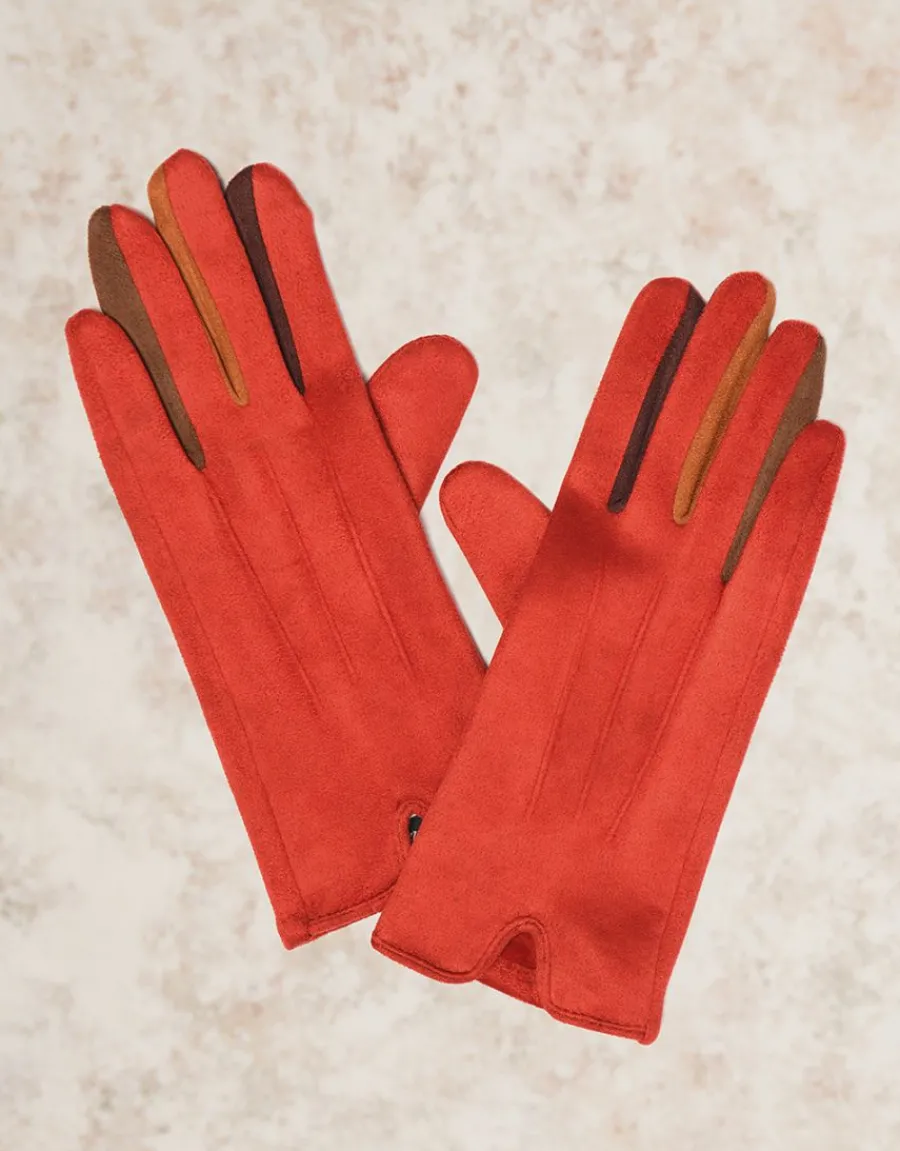 Christine Laure Accessoires*Gants fins chauds rouge