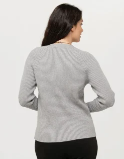 Christine Laure Gilets|Maille*Gilet boutonné gris