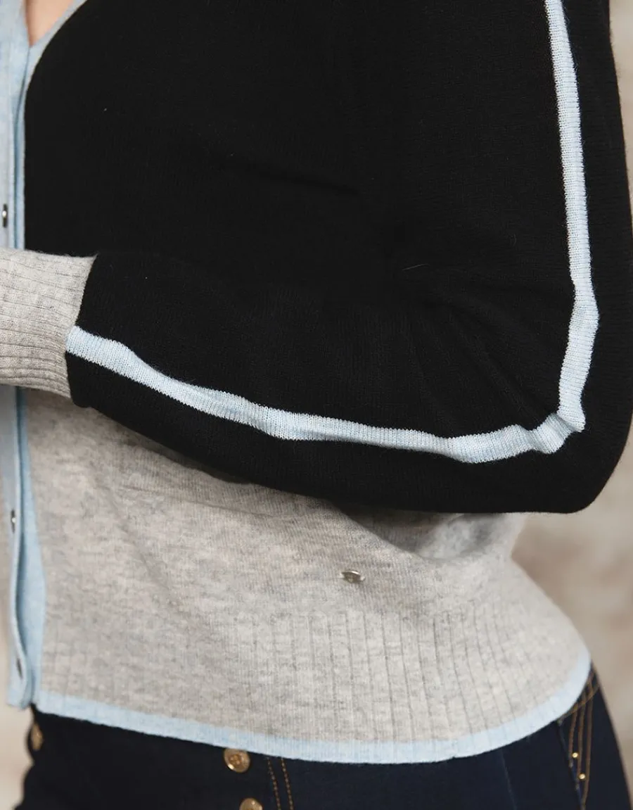 Christine Laure Gilets|Maille*Gilet laine et cachemire