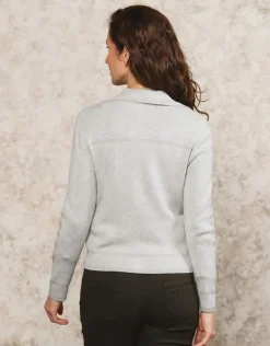 Christine Laure Gilets|Maille*Gilet veste écrue