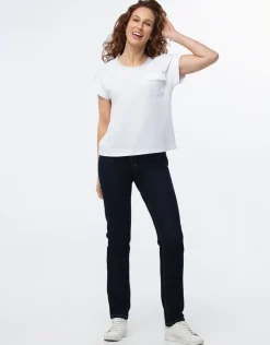 Christine Laure Jeans|Ajustés*Jean ajusté bleu brut