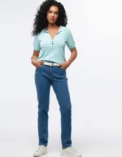 Christine Laure Jeans|Ajustés*Jean ajusté bleu clair