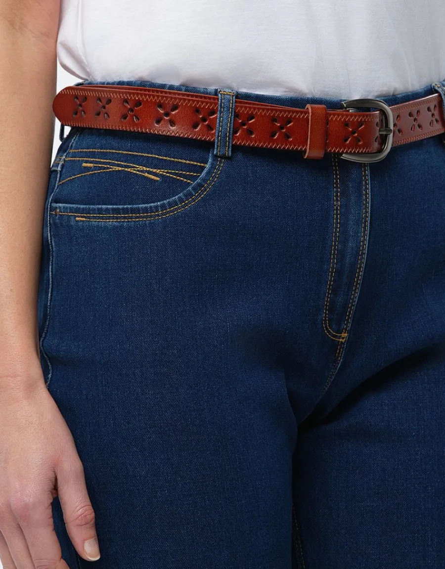 Christine Laure Jeans|Pantalons*Jean ajusté bleu foncé