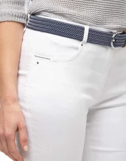 Christine Laure Jeans|Slims*Jean blanc stretch coton