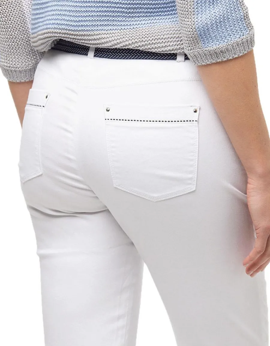 Christine Laure Jeans|Slims*Jean blanc stretch coton