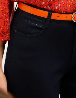 Christine Laure Jeans|Pantalons*Jean bleu marine stretch