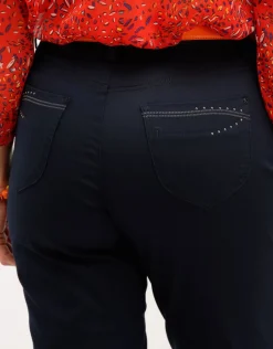 Christine Laure Jeans|Pantalons*Jean bleu marine stretch