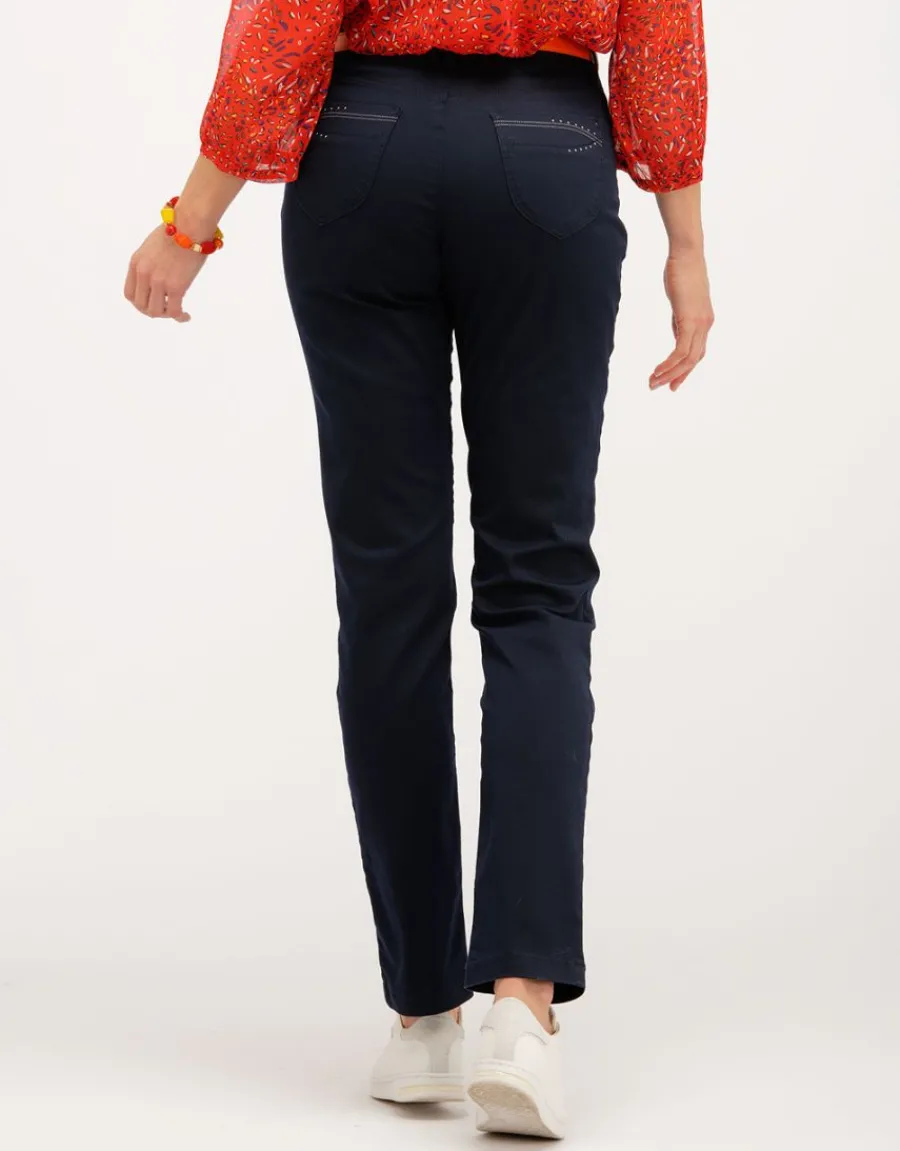 Christine Laure Jeans|Pantalons*Jean bleu marine stretch
