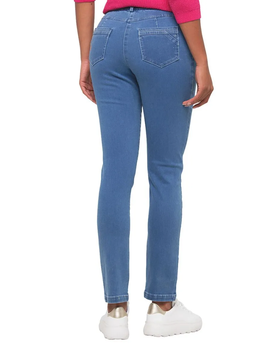 Christine Laure Jeans|Slims*Jean bleu stone