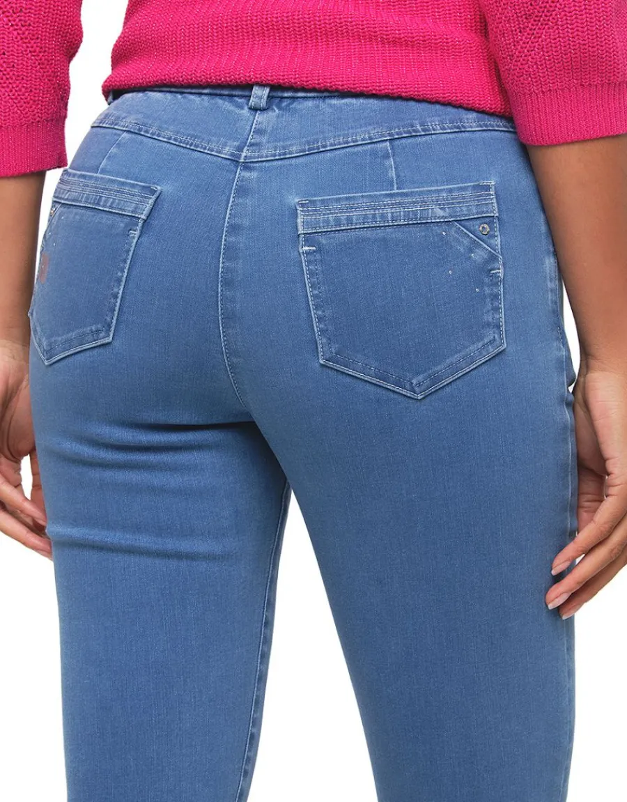 Christine Laure Jeans|Slims*Jean bleu stone
