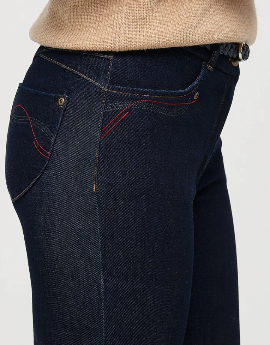 Christine Laure Slims|Pantalons*Jean brut 7/8è bi-stretch