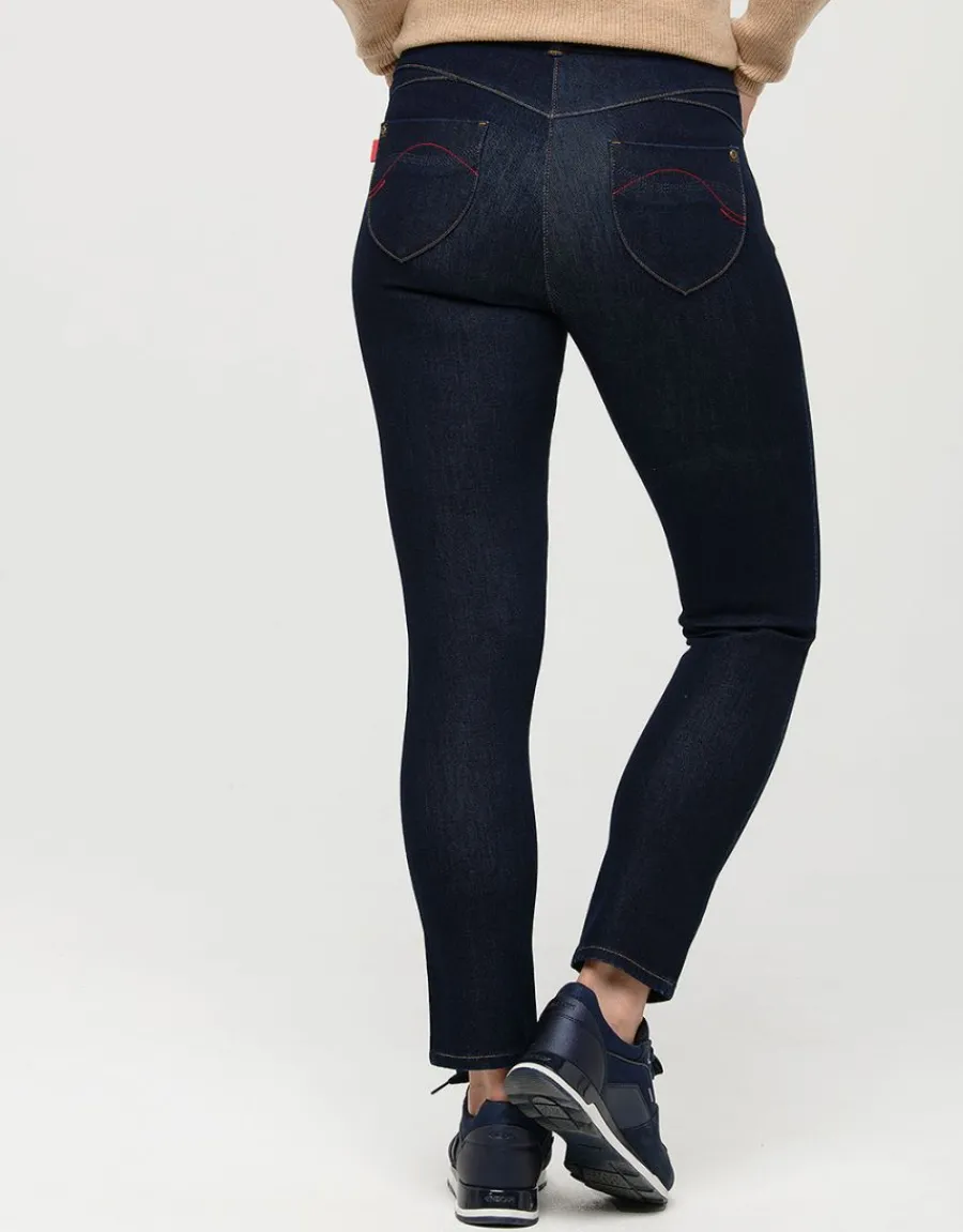 Christine Laure Slims|Pantalons*Jean brut 7/8è bi-stretch