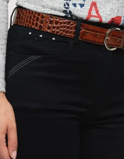 Christine Laure Jeans|Ajustés*Jean chic noir stretch